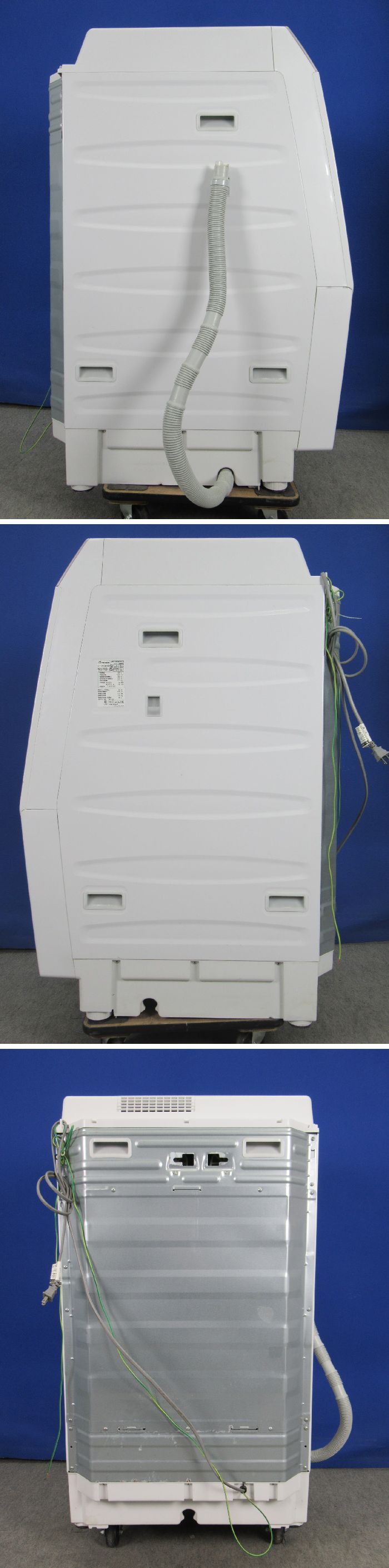 大人気低価シャープ 10.0kgドラム式洗濯乾燥機 ES-V530-NL 2012年製 左開き 乾燥6.0kg プラズマクラスター Ag＋イオン除菌防臭 槽洗浄 ドラム式