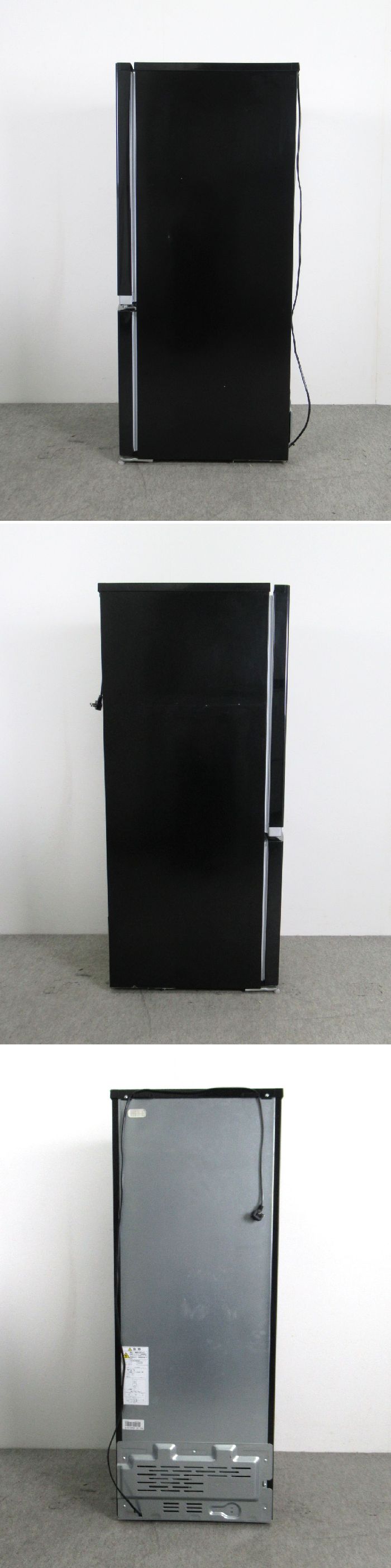 通販在庫あ送料無料！ 東芝 153L 2ドア冷凍冷蔵庫 GR-M15BS(K) ピュアブラック 2018年製 右開き スタイリッシュデザイン 100リットル～